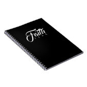 Faith Over Fear Black Notitieboek (Rechterzijde)