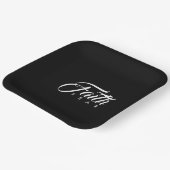 Faith Over Fear Black Papieren Bordje (Gebogen)