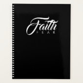 Faith Over Fear Black Planner (Voorkant)