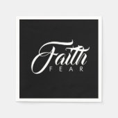 Faith Over Fear Black Servet (Voorkant)