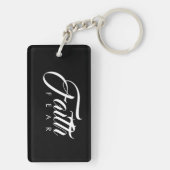 Faith Over Fear Black Sleutelhanger (achterkant)