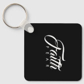 Faith Over Fear Black Sleutelhanger (Voorkant)