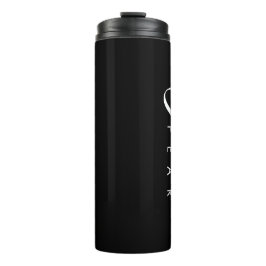 Faith Over Fear Black Thermosbeker