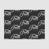 Faith Over Fear Black Tissuepapier (Voorkant)