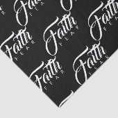 Faith Over Fear Black Tissuepapier (Detail)