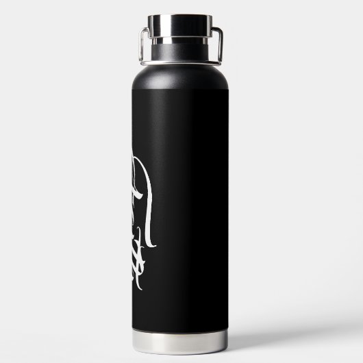 Faith Over Fear Black Waterfles (Achterkant)