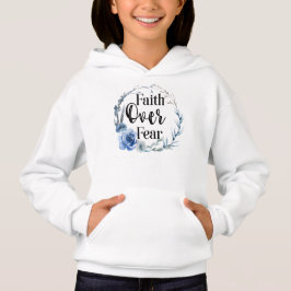 Faith Over Fear Blue Floral