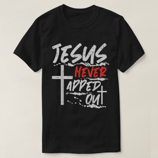 Faith Over Fear Bold Christian Cross Art T-shirt (Design voorkant)