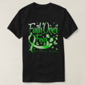 Faith Over Fear Bone Marrow Awareness Butterfly T-shirt (Design voorkant)