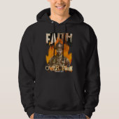 Faith Over Fear Brandweerman Christelijk Faith Hoodie (Voorkant)