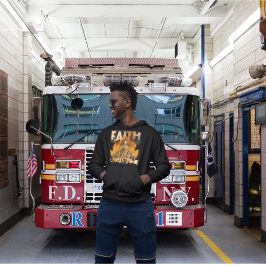 Faith Over Fear Brandweerman Christelijk Faith Hoodie