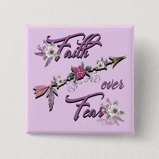 Faith Over Fear Button (Voorkant)