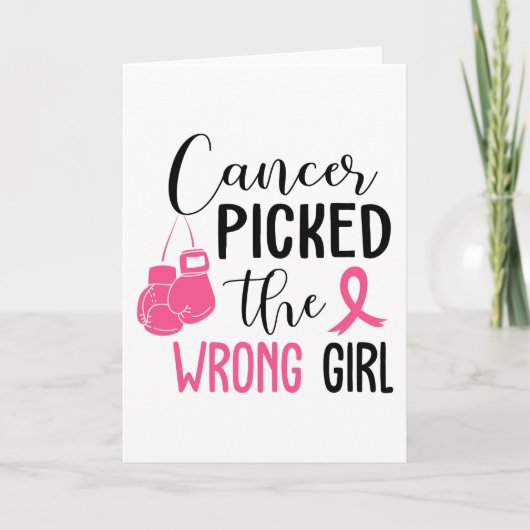 Faith Over Fear Cancer Print Kaart (Voorkant)