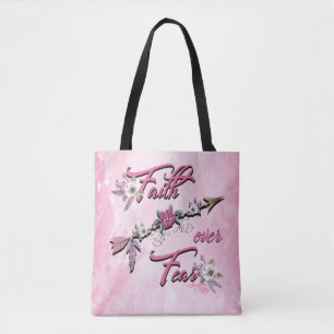 Faith Over Fear Canvas tas