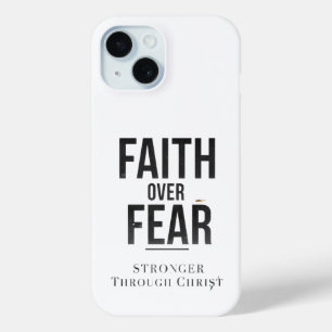 Faith Over Fear Christelijke Hoestel voor Telefoon iPhone 15 Case