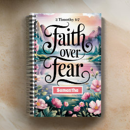 Faith Over Fear Christelijke vrouwen Notitieboek