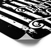 Faith Over Fear Christian American Flag Religious Poster (Hoek)