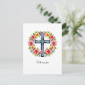 Faith Over Fear Christian Greeting Card  Briefkaart (Staand voorkant)
