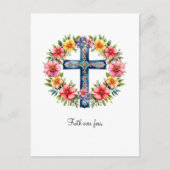 Faith Over Fear Christian Greeting Card  Briefkaart (Voorkant)