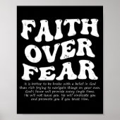 Faith Over Fear Christian  Poster (Voorkant)