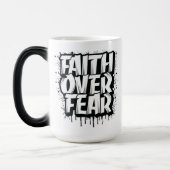 Faith Over Fear Coffee Mok Pas Inspirerend aan (Links)