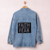 Faith Over Fear Denim Jas Jacket (Hangar)