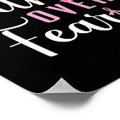 Faith Over Fear Fighter Bewustwording over borstka Poster (Hoek)