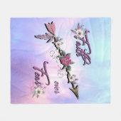 Faith Over Fear Fleece Blanket (Voorkant (Horizontaal))