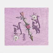 Faith Over Fear Fleece Blanket Deken (Voorkant (Horizontaal))