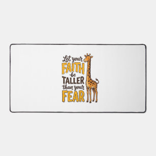 Faith Over Fear Giraffe Vintage Christelijk T-shir Bureaumat