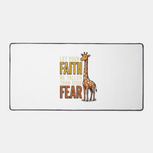 Faith Over Fear Giraffe Vintage Christelijk T-shir Bureaumat