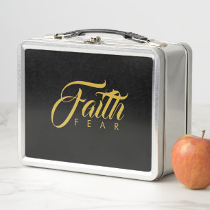 Faith Over Fear Gold en Black