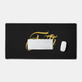 Faith Over Fear Gold en Black Bureaumat (Keyboard & Muis)