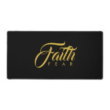 Faith Over Fear Gold en Black