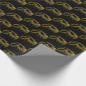 Faith Over Fear Gold en Black Cadeaupapier (Hoek)
