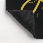 Faith Over Fear Gold en Black Muismat (Hoek)