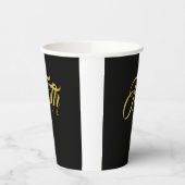 Faith Over Fear Gold en Black Papieren Bekers (Links)