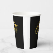 Faith Over Fear Gold en Black Papieren Bekers (Rechts)