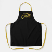 Faith Over Fear Gold en Black Schort (Voorkant)