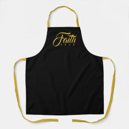 Faith Over Fear Gold en Black Schort