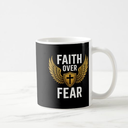 Faith Over Fear Gold  Koffiemok (Rechts)