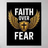 Faith Over Fear Gold  Poster (Voorkant)