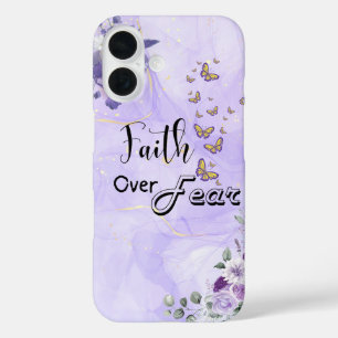 Faith Over Fear – Inspirerend Bijbeltekst iPhone 16 Hoesje