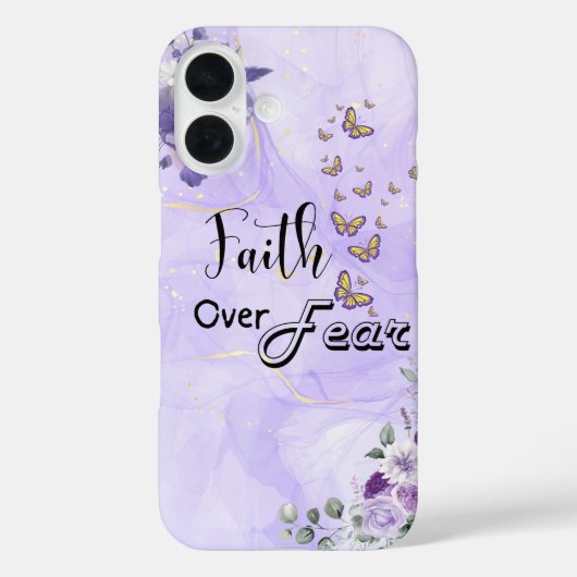 Faith Over Fear – Inspirerend Bijbeltekst iPhone Case-Mate iPhone Case (Achterkant)