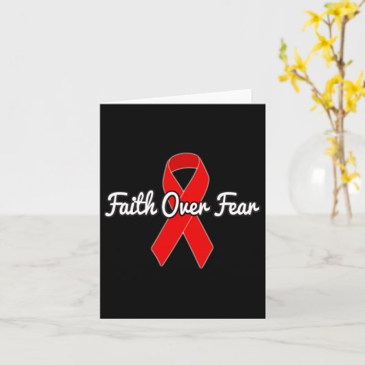 Faith Over Fear  Kaart (Gele Bloem)