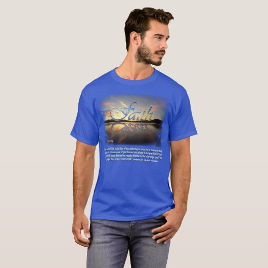 Faith Over Fear (met vers) T-Shirt (Voorkant volledig)
