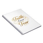 Faith over fear notitieboek (Rechterzijde)