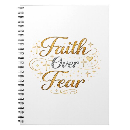Faith over fear notitieboek (Voorkant)