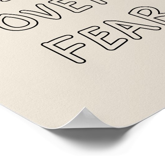 Faith over Fear Poster (Hoek)