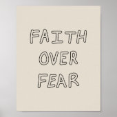 Faith over Fear Poster (Voorkant)